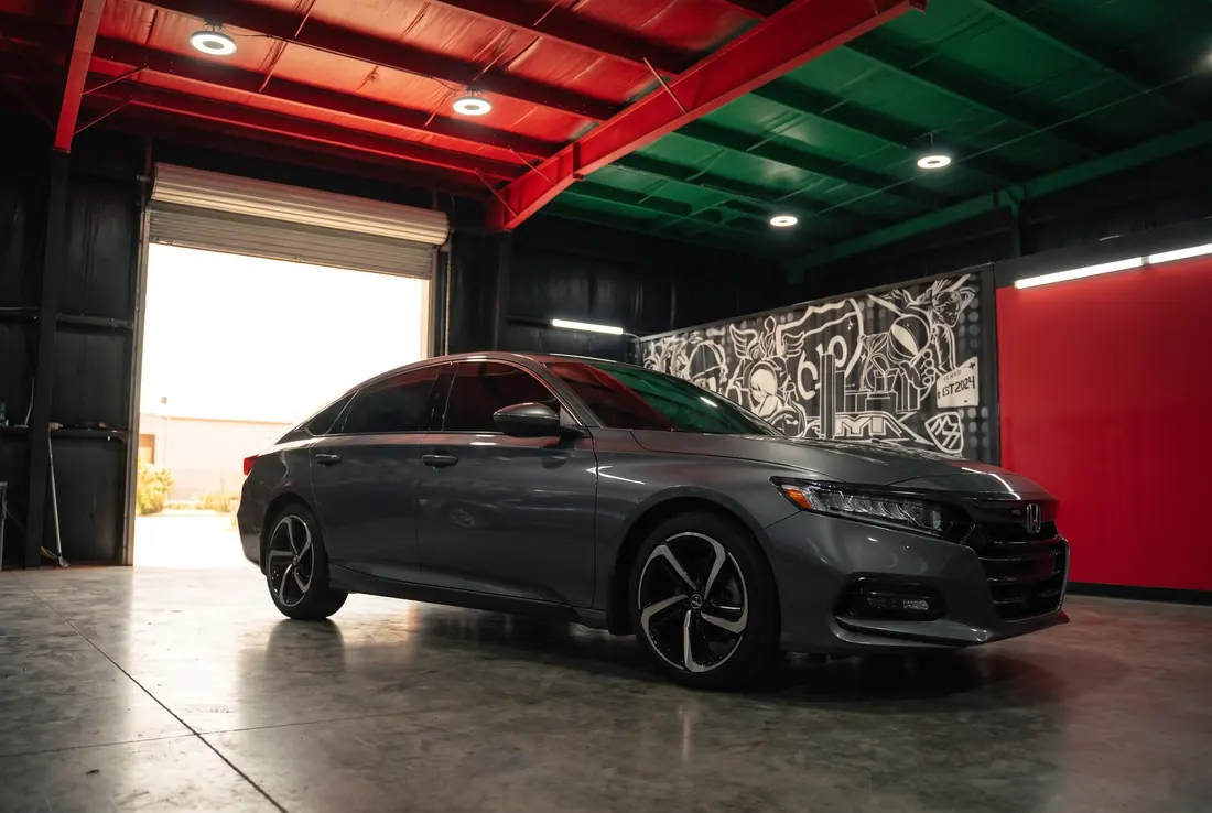 Window Tint work at The Protek Lab